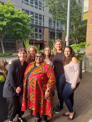 Geriatric Med Graduates with program director and administrator